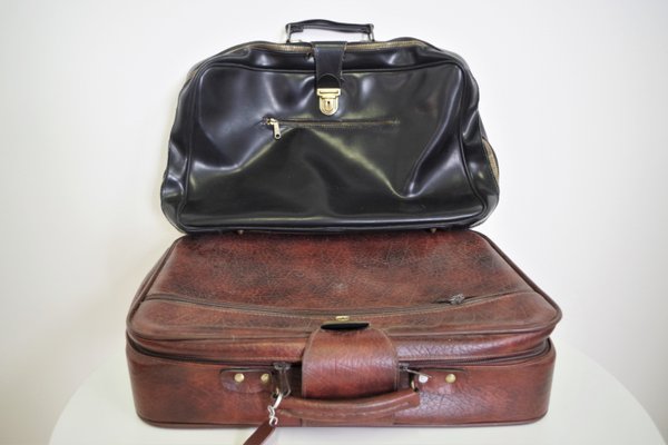 Valise vintage en parchemin (D'occasion) à Nyon pour CHF 50 – avec