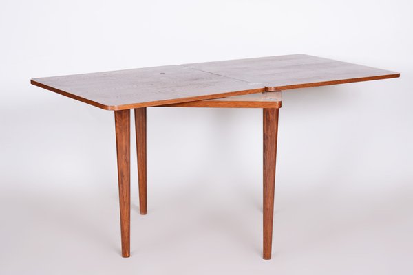 Small Czech Folding Dining Table By, Small Fold Down Round Table