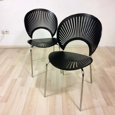 Eksamensbevis pille indendørs Trinidad Chairs by Nanna Ditzel for Fredericia, Set of 2 for sale at Pamono