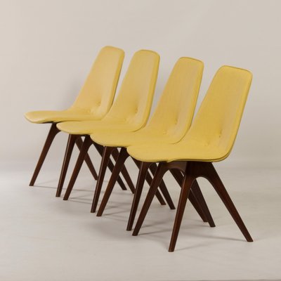 Yellow dining chairs clearance set of 4