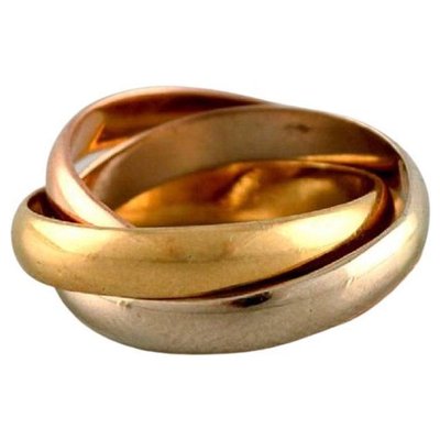 Anello Trinity in oro rosso 18 carati di Cartier, anni '70 in vendita su  Pamono