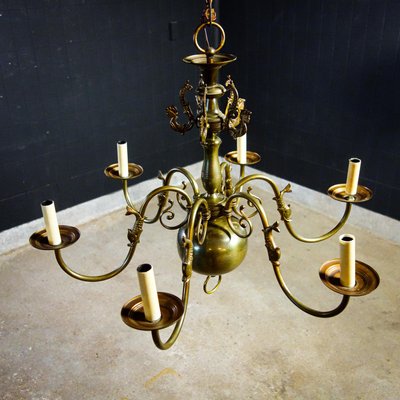 Brass Chandelier 1950s For At Pamono Brass Chandelier 1950s For At Pamono, Williamsburg Style Brass Chandeliers