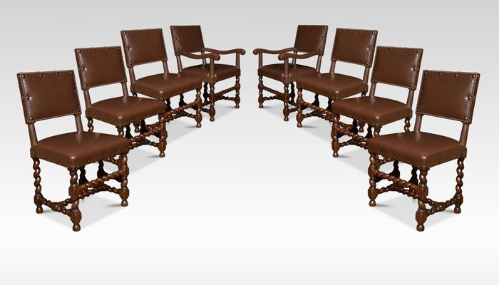Leather Upholstered Oak Dining Chairs, Charcoal Dining Chairs With Oak Legs In Taiwan