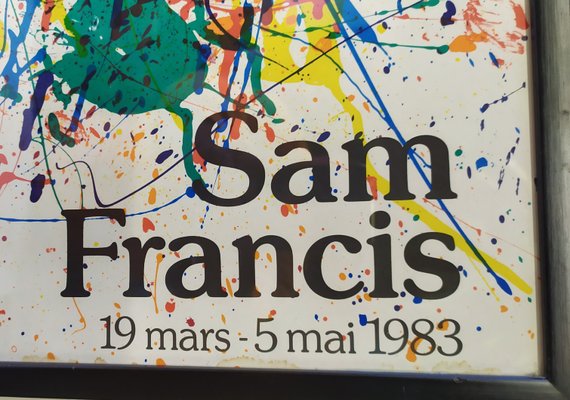 Sam Francis, Poster Lithograph, 1983 for sale at Pamono