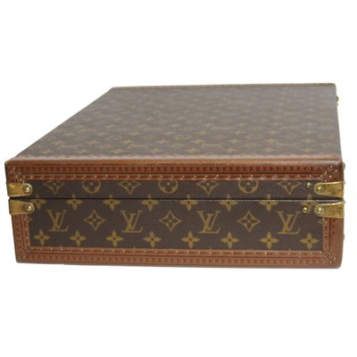 Monogrammed Canvas Suitcase with Zip and Rounded Edges from Louis Vuitton,  1960s for sale at Pamono