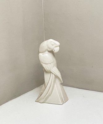 Couple de Perroquets Or Antique & Marron – Sculpture Élégante