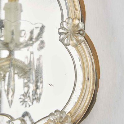 Light Crystal Wall Lights With Mirror, Antique Chandelier Wall Lights