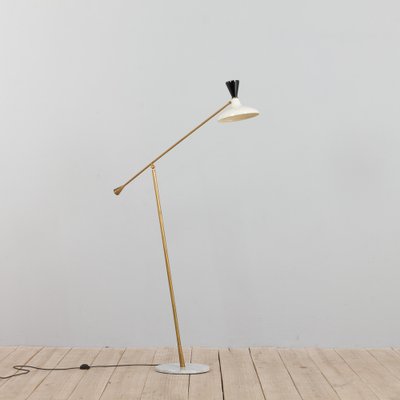 Italian Brass Floor Lamp In The Style, Best Floor Reading Lamps For Seniors
