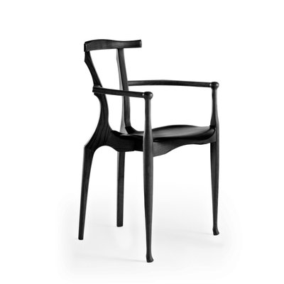 Black Gaulino Chairs by Oscar Tusquets for BD Barcelona, Set of