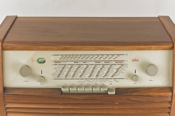 Radio da tavolo TS-G di Hans Gugelot & Helmut Müller Kühn per Braun AG,  Germania, 1955 in vendita su Pamono