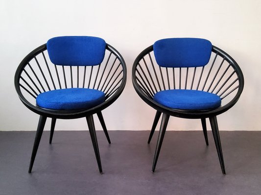 Circle Chairs by Yngve Ekstr m for Swedese 1960s Set of 2