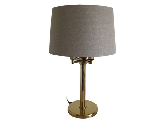 Vintage Brass Table Lamp From Deknudt, Modern Antique Brass Table Lamp