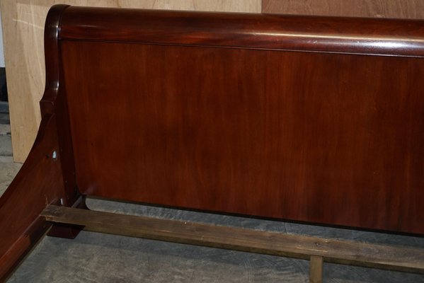 Large Hardwood Sleigh Bed Frame From, Wooden Sleigh Bed Frame King Size