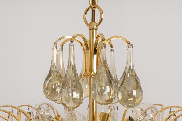 Large Murano Glass Teardrop Chandelier From Christoph Palme Germany 1970s For At Pamono Large Murano Glass Teardrop Chandelier, Large Glass Teardrop Chandelier