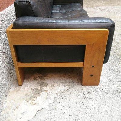 Mid-Century Italian Bastiano Three-Seat Sofa by Tobia Scarpa for