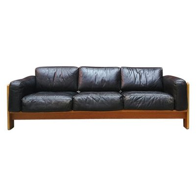 Mid-Century Italian Bastiano Three-Seat Sofa by Tobia Scarpa for