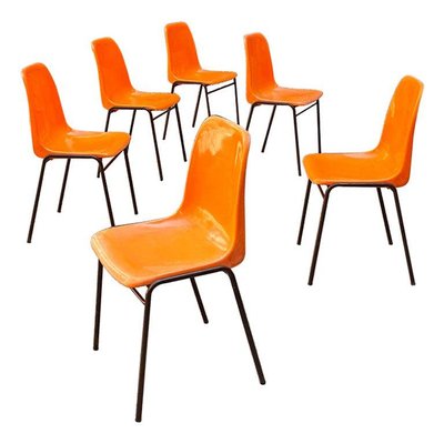 Mid century plastic dining chairs online