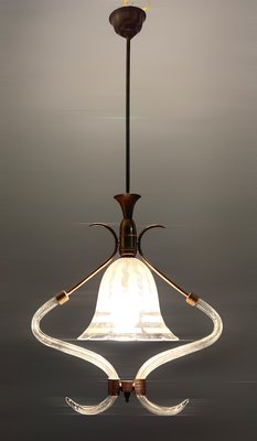 Art Deco Murano Glass Pendant Lamp 