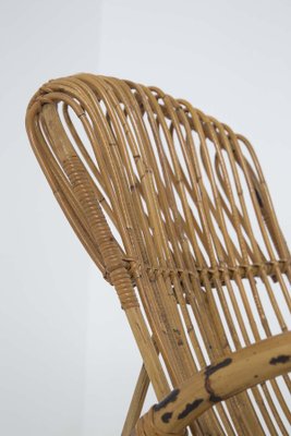 Italienischer Vintage Bambus Schaukelstuhl, 1950er bei Pamono kaufen