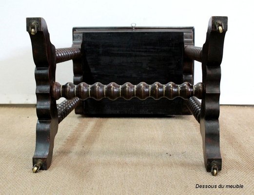 Table De Travail Napoléon III – Laquée Noir – Époque 1850-1870 – Original France