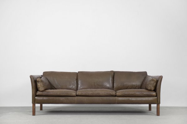 Mid Century Modern Vintage Leather, Mid Century Style Leather Sofa