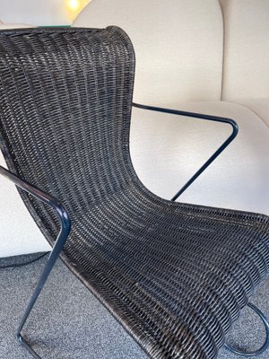 Italian Metal Rattan Zigo Chairs by Ron Arad for Driade, 1990s