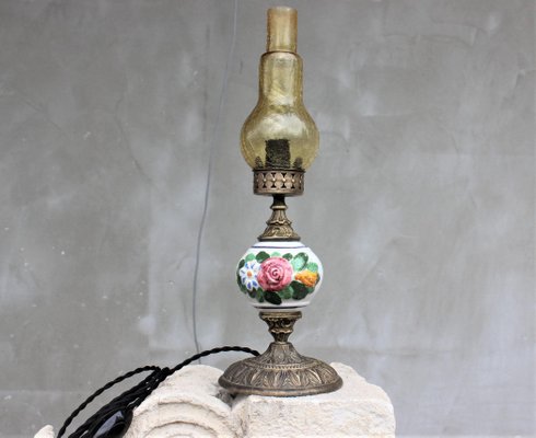 Vintage Rustic Porcelain Table Lamp For, Antique Rustic Table Lamps