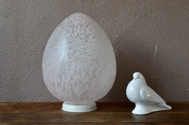 Large Murano Glass Egg Lamp