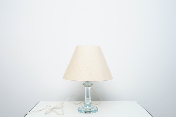 Vintage Glass Table Lamp From, Fin Travertine Table Lamp