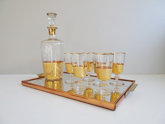 Set n 2 bottiglie in vetro vintage Casa Stoviglie Bicchieri Caraffe Vintage Caraffe 