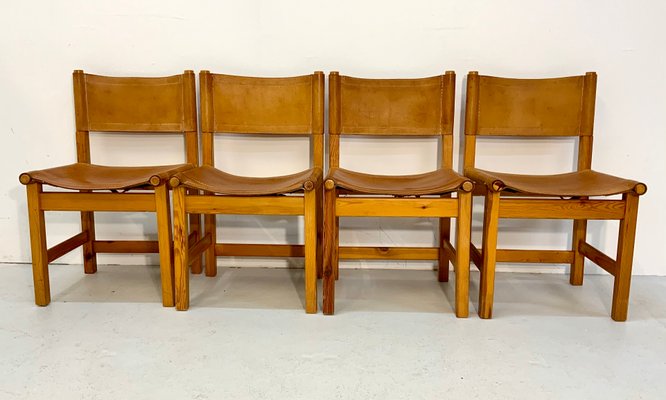 Kotka Safari Dining Chairs In Leather And Solid Pinewood By Tomas Jelinek For Ikea 1970s Set Of 4 At Pamono Kotka Safari Dining Chairs In Leather, Leather Safari Chair Australia