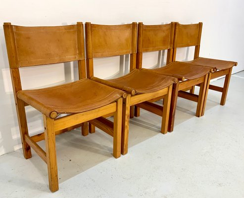Kotka Safari Dining Chairs In Leather, Ikea Dining Chairs Wood
