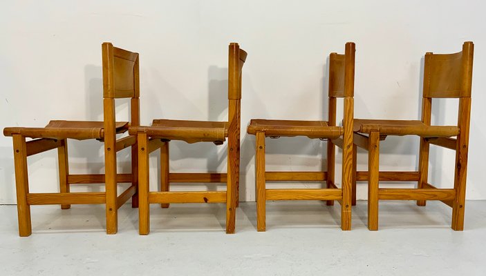Kotka Safari Dining Chairs In Leather, Ikea Dining Chairs Set Of 4