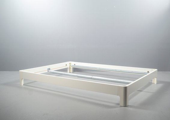 White Painted Double Bed by Magnus Eleäck for Ikea for sale at Pamono