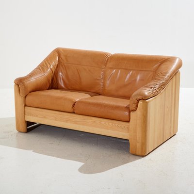 Two Seater Leather Sofa For Silkeborg, Small 2 Seater Leather Sofa