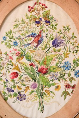 Motif de broderie à la main colibri, peinture au fil pour débutant, cadeau artistique (motif - France