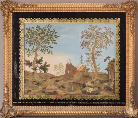 Magnificent Framed Religious Tapestry Painting for sale at Pamono