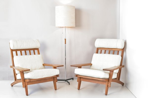 GE 375 Armchairs by Hans J. Wegner for Getama, Denmark, 1969, Set