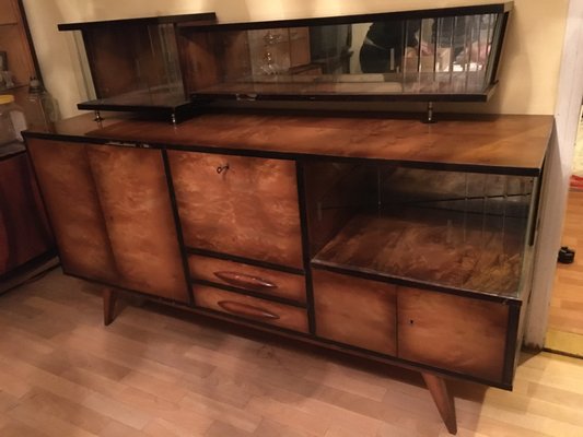 Buffet Vintage Mado – Années 50 – Rénové Par Créatrice – Bois Multicolore
