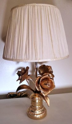 French Hollywood Regency Style Gilt Brass Lamps by Maison Jansen