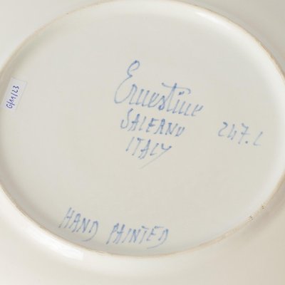 イタリア　Ernestine プレート　６枚　未使用 Italian Ceramic Platter from Ernestine Salerno, 1960s for sale at