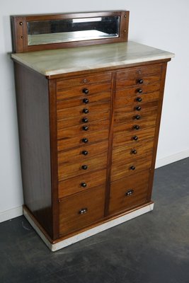Antique Mahogany And Marble Dentist Cabinet Amsterdam 1920s For At Pamono