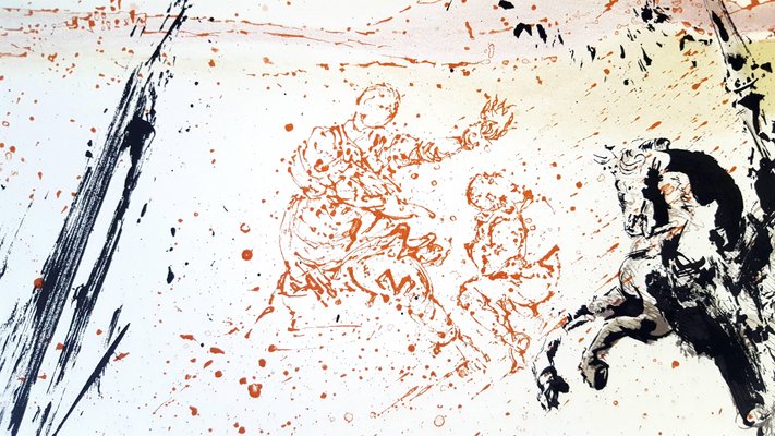 Salvador Dalí 【神曲】 lithograph 証明書 Salvador Dali, Christ Crucified, Lithograph | Michaan's Auctions