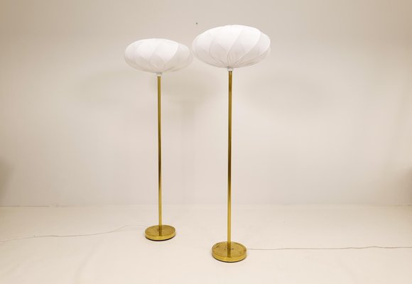 Scandinavian Modern Floor Lamps In Brass From Enco Sweden 1970s Set Of 2 For At Pamono Scandinavian Modern Floor Lamps In, Cb2 Arc Lamp Shade Replacement