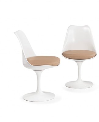 Swivel Tulip Chairs by Eero Saarinen Knoll Set of 4