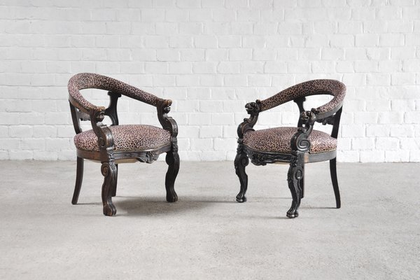 Leopard print tub chair store