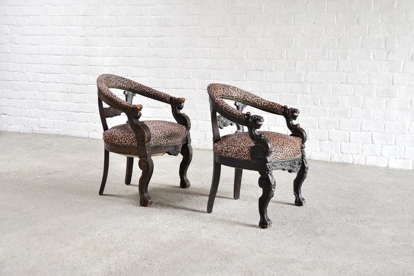 Leopard print tub chair shop