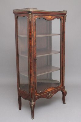 19th Century French Kingwood Display Cabinet