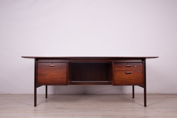 Mid century modern desk and credenza deals