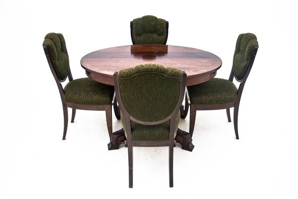 Antique Table With Chairs Set Of 5 For, Round Antique Table And Chairs